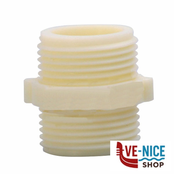 NIPPLO POLIPROPILENE 1/2"M-1/2"M SIROFLEX 1036 GOMME LAVATRICI F - immagine 2