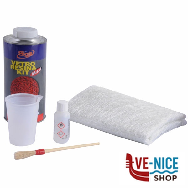 ADESIVO BICOMPONENTE VETRORESINA KIT ml 750 SIGILL 14100 SIGILL F - immagine 4
