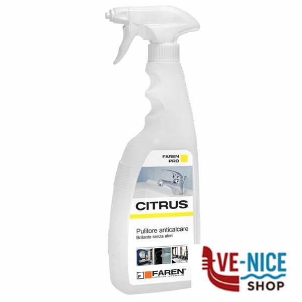 DETERGENTE ANTICALCARE CITRUS ml 750 FAREN 179750 DETERGENTI CASA C - immagine 3
