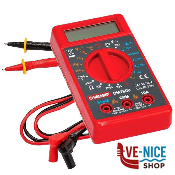 TESTER DIGITALE TASCABILE VELAMP DMT600 TESTER F - immagine 3