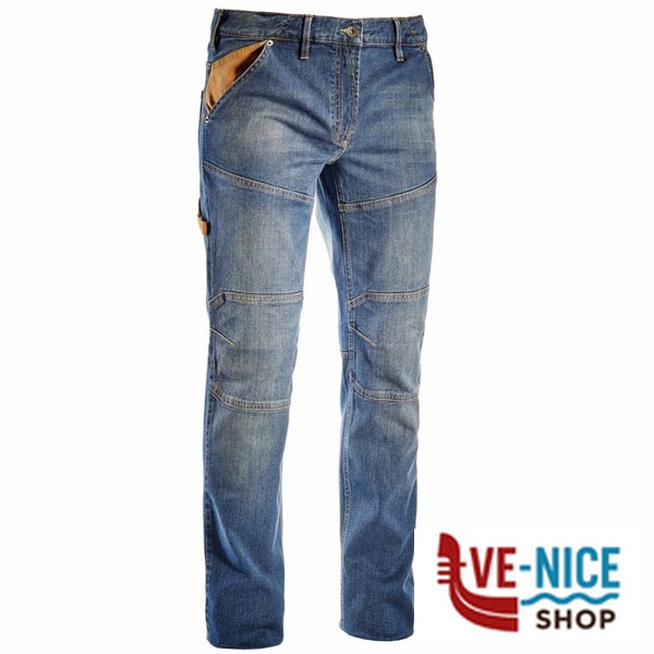 PANTALONE JEANS BLU L STONE PLUS DIADORA 170752-C6207/L INDUMENTI LAVORO F - immagine 2