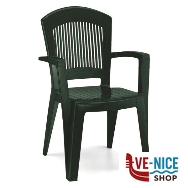 SEDIA RESINA BRACC.SUPERELEGANT VERDE 1901 SCAB 1901 ARREDO GIARDINO SCAB C - immagine 2