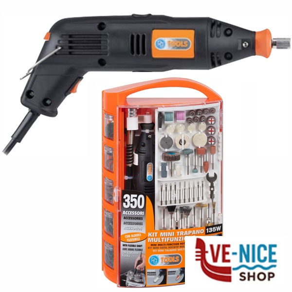 MINI TRAPANO MULTIFUNZIONE KIT 350 138W PG PG138W PG F - immagine 2