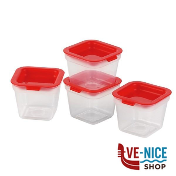 CONTENITORE QUAD SUGHI/AROMI cc 170 Pz 4 TESCOMA 891872 CONTENITORI PLASTICA C - immagine 2