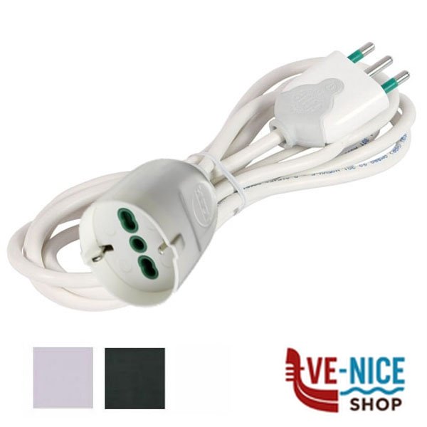 PROLUNGA m 10 3x1,50 BIANCO PRESA SCHUKO 92664 FME 92664 AVVOLGICAVI E PROLUNGHE F - immagine 4