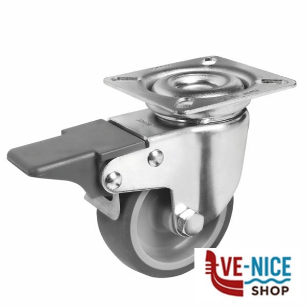 RUOTA GOMMA PG FRENO 60x24 388202 TR 388202 RUOTE INDUSTRIALI F - immagine 4