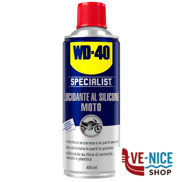 LUCIDANTE SILICONE SPRAY ml 400 SPEC.MOTO WD40 39149/46-39021/46 OLI E ADDITIVI VARI F - immagine 3