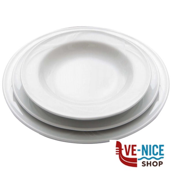 PIATTO PORCELLANA FONDO cm 22,5 CAPRERA SATURNIA 11003001 PIATTI E STOVIGLIE SATURNIA C - immagine 2
