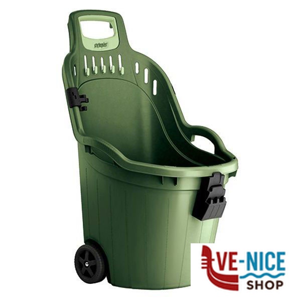 CARRELLO MULTIUSO HELPYCART VERDE l 50 STEFANPL 76210 CARRELLI GIARDINO F - immagine 3