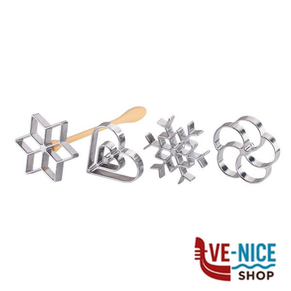 STAMPO FRITTELLE MANICO Set 4 DELICIA TESCOMA 630048 TEGLIE E STAMPI TESCOMA C - immagine 2