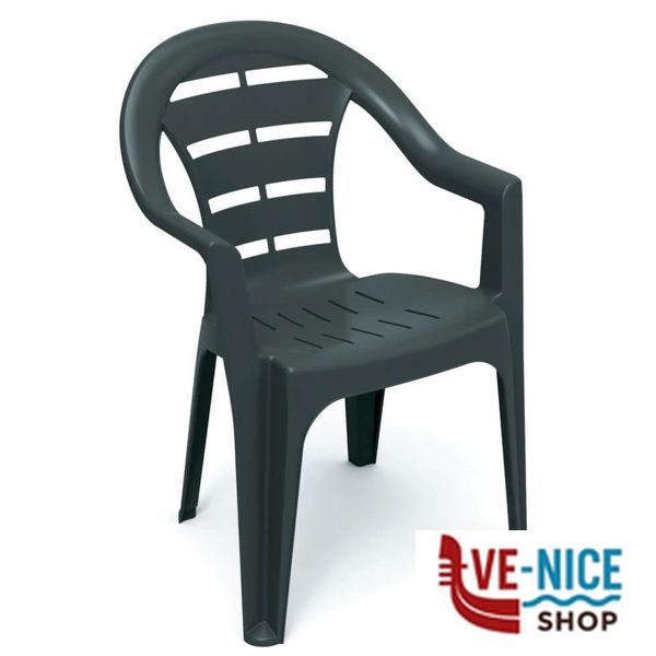SEDIA RESINA BRACC.MOYO ANTRACITE PROGARDEN MOY128AN ARREDO GIARDINO PROGARDEN C - immagine 3