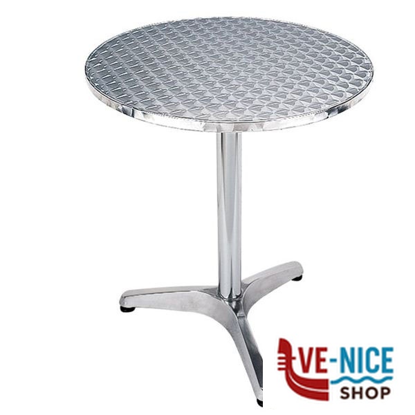 TAVOLO BAR ALLUMINIO PROFY TDO cm 60 VETTE 08713 AM2103A58-300060 ARREDO GIARDINO FERRO C - immagine 2