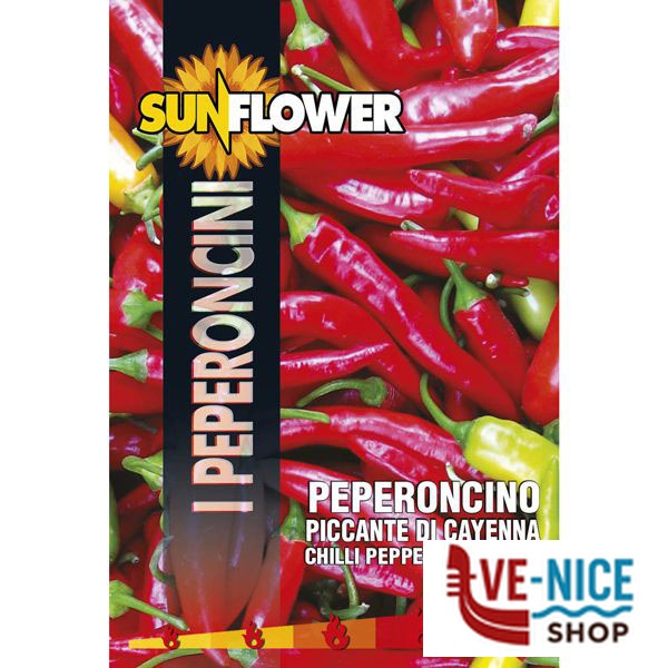 SEMENTI PEPERONCINO CAYENNA SUNFLOWER SNPE97/11 SEMENTI F - immagine 2