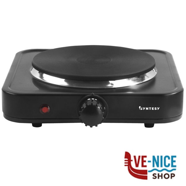 FORNELLO ELETTRICO 1 PIASTRA 1000W SYNTESY 08824 HD1001B ELETTRODOMESTICI SYNTESY C - immagine 2