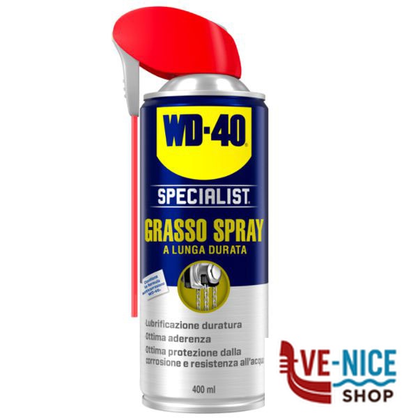 GRASSO MULTIUSO SPRAY ml 400 SPECIALIST WD40 39215-39217 OLI E ADDITIVI VARI F - immagine 2