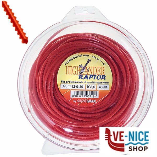 FILO NYLON SEGHETTATO mm 3,5 m 35 HIGHLANDER 1412-0135 DECESPUGLIATORI E ACCESSORI F - immagine 4