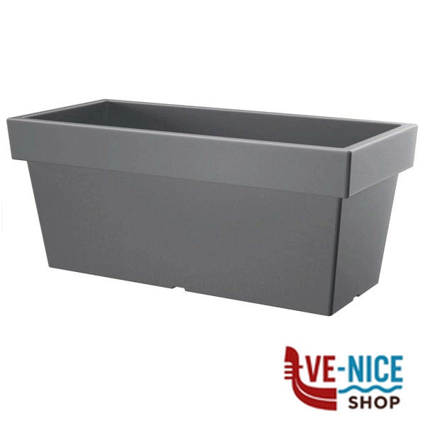 VASO LOFLY CASE RETT.GRIGIO 38x18 h 16 PPLAST DL0FC400-4O5U VASI PLASTICA F - immagine 3