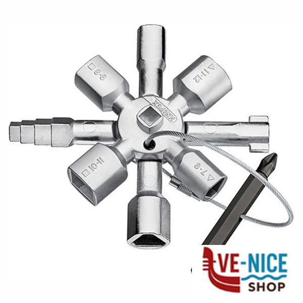 CHIAVE CROCE UNIVERSALE DOPPIA 1101 KNIPEX 00 11 01 KNIPEX F - immagine 2