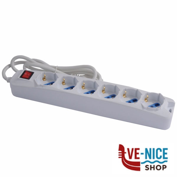 MULTIPRESA 6x2PT SK INT SYNTESY 08829 SL3506 AVVOLGICAVI E PROLUNGHE F - immagine 2