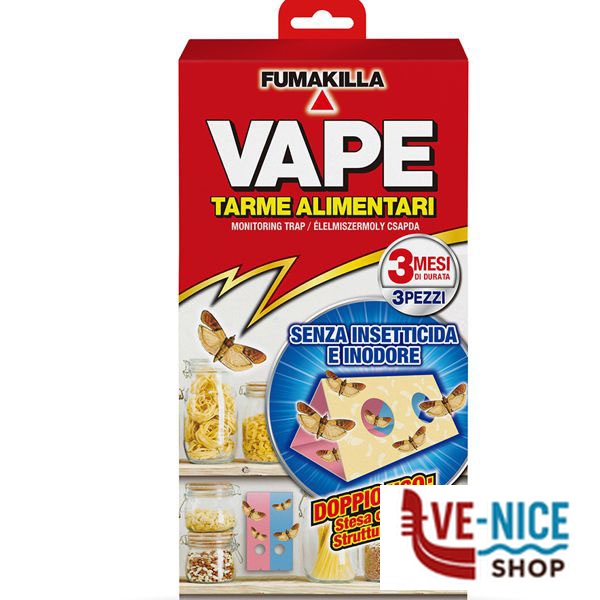 ANTITARME ALIMENTARI Pz 3 VAPE GA2017200 TRAPPOLE INSETTI C - immagine 2