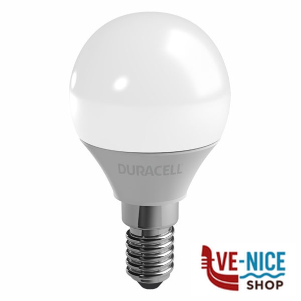 LAMPADA LED SFERA E14 W 6,0 2700K Lm 470 DURACELL M47F2N14C1 LAMPADINE F - immagine 2