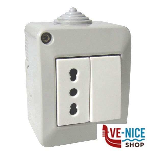 PRESA BIPASSO DEVIATORE ESTERNA FG12310 DEVIATORI E PRESE ESTERNI F - immagine 2