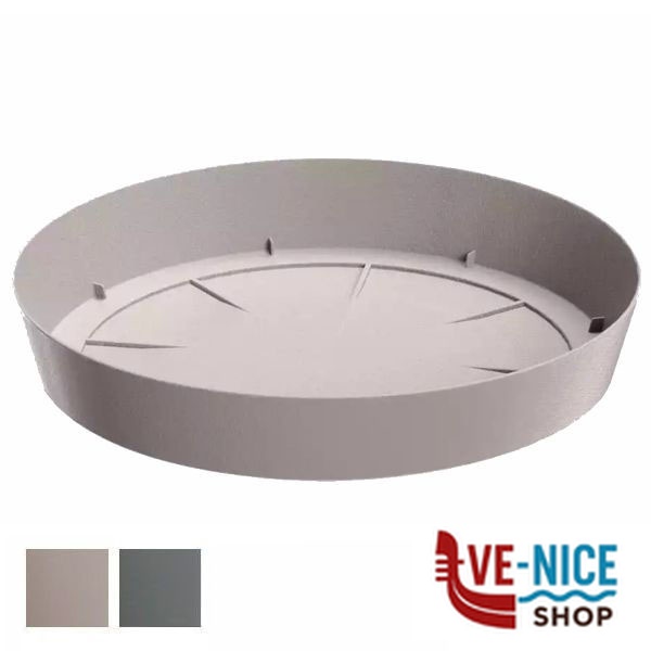 SOTTOVASO LOFLY TONDO TORTORA 19 PPLAST PPLF190-7529U VASI PLASTICA F - immagine 2