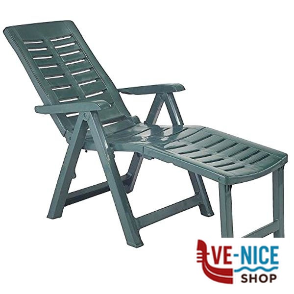 POLTRONA RESINA PIEGH.ARIZONA VERDE PRO. PROGARDEN 45000 ARREDO GIARDINO PROGARDEN C - immagine 3