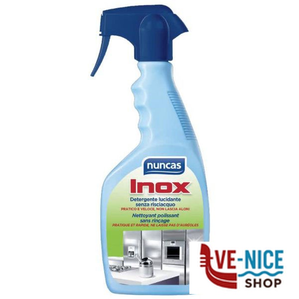 DETERGENTE INOX LUCIDANTE ml 500 NUNCAS F15 4000413 NUNCAS C - immagine 3