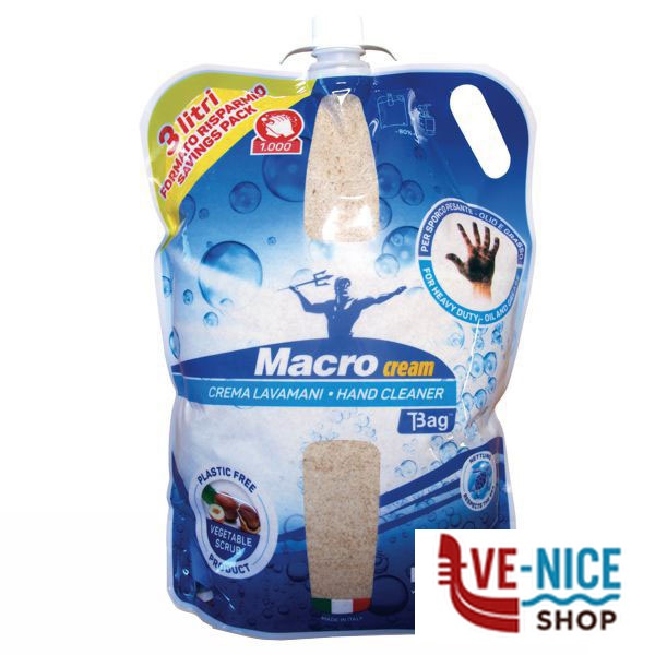 CREMA LAVAMANI l 3 RICARICA MACROCREAM NETTUNO 00790 PASTA LAVAMANI F - immagine 3