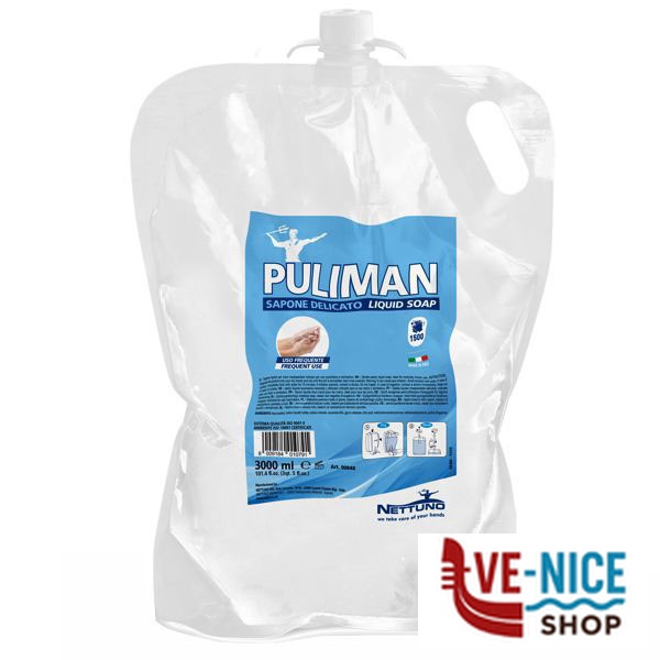 SAPONE LIQUIDO l 3 RICARICA PULIMAN NETTUNO 00848 PASTA LAVAMANI F - immagine 4