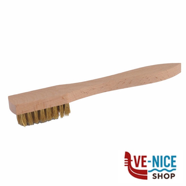 SPAZZOLA OTTONE CANDELE 5 CAPI LEGNO EXCEL 09156 SPAZZOLE FERRO MANUALI F - immagine 3