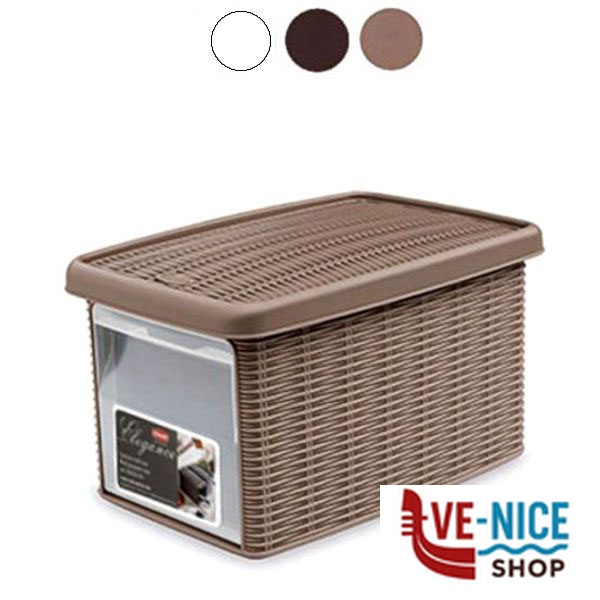 BOX ELEGANCE MULTI BIANCO cm 19x29 h 16 STEFANPL 30020 BOX CONTENITORI C - immagine 2