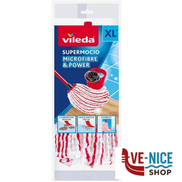 MOCIO RICAMBIO MICROFIBRA MICROFIBRE&POWER VILEDA 157941 VILEDA C - immagine 2