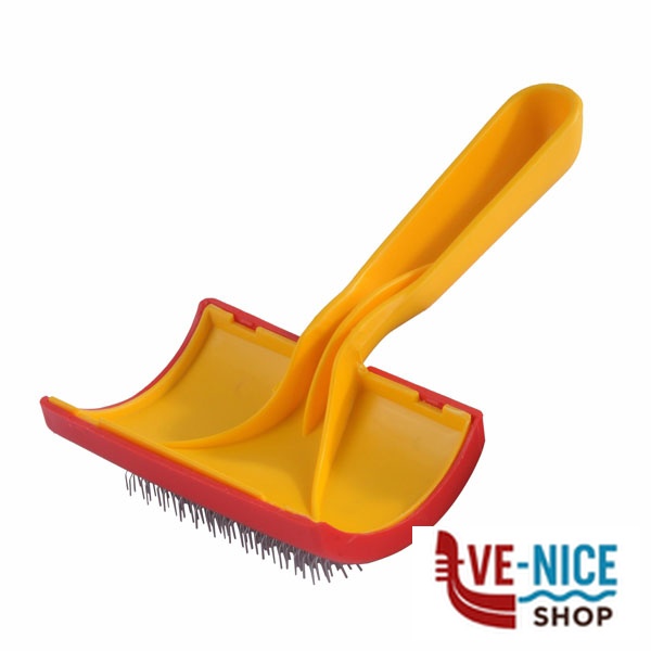 SPAZZOLA CANI PLASTICA cm 10x6 FARM B-BRU119 SPAZZOLE CANI F - immagine 4