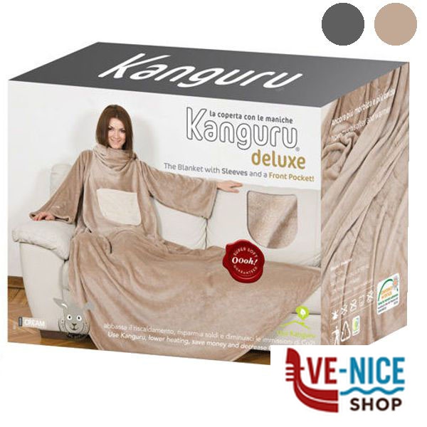COPERTA MANICHE BEIGE DELUXE KANGURU 1089 CIABATTE C - immagine 3