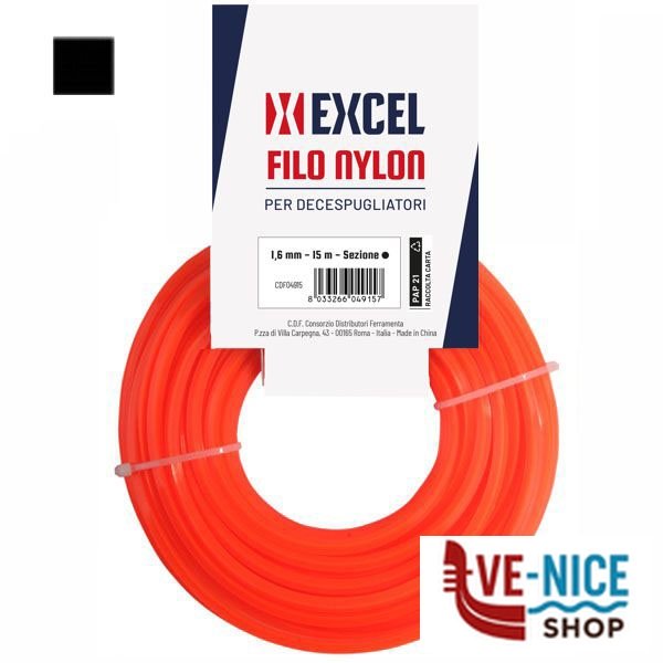 FILO NYLON QUADRO HOBBY mm 2,0 m 15 EXCEL 09375 DECESPUGLIATORI E ACCESSORI F - immagine 4