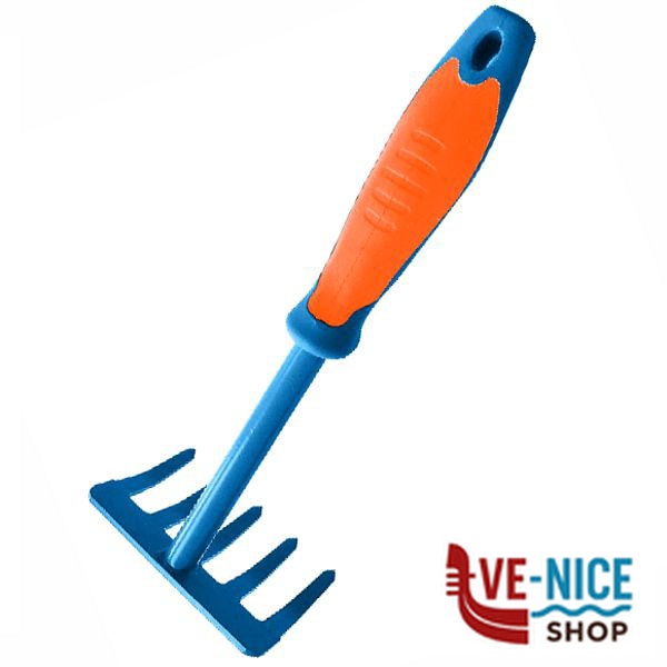 RASTRELLINO 5 DENTI ANTISCIVOLO ILCAMPO 09449 ATTREZZINI GIARDINO F - immagine 3