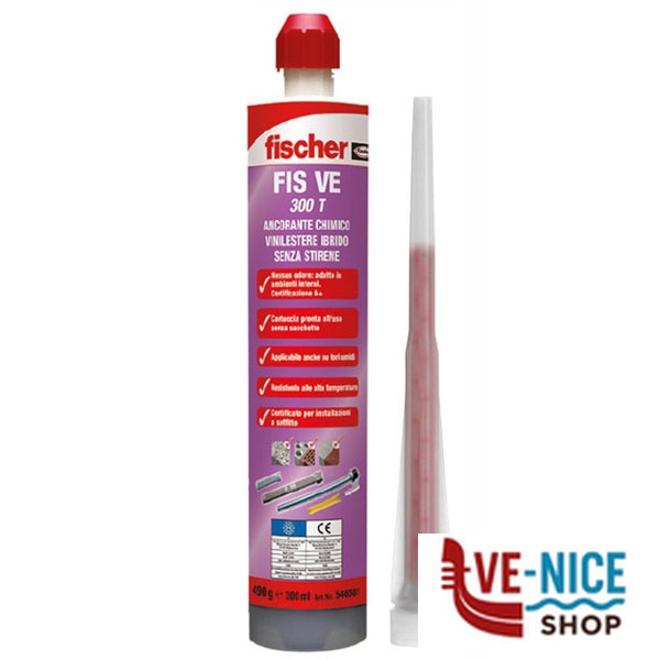 TASSELLO CHIMICO FIS VE 300T ml 300 FISCHER 546581 FISCHER F - immagine 3