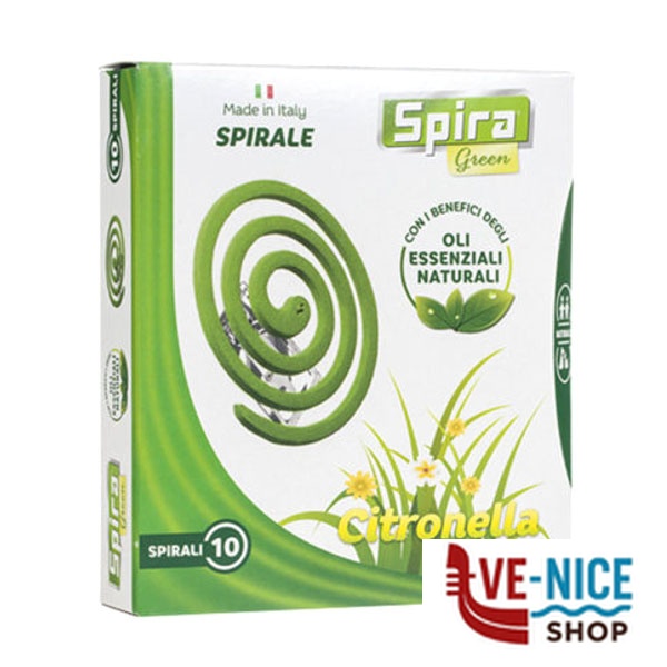 SCACCIAINSETTI SPIRALI PROFUMATE Pz 10 SPIRA GREEN 65311 REPELLENTI ZANZARE C - immagine 2