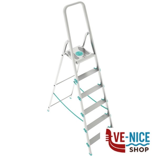 SCALA DOMESTICA ALLUMINIO OLIMPICA GR.6 XTRA 09914 S107A06W SCALE DOMESTICHE C - immagine 2