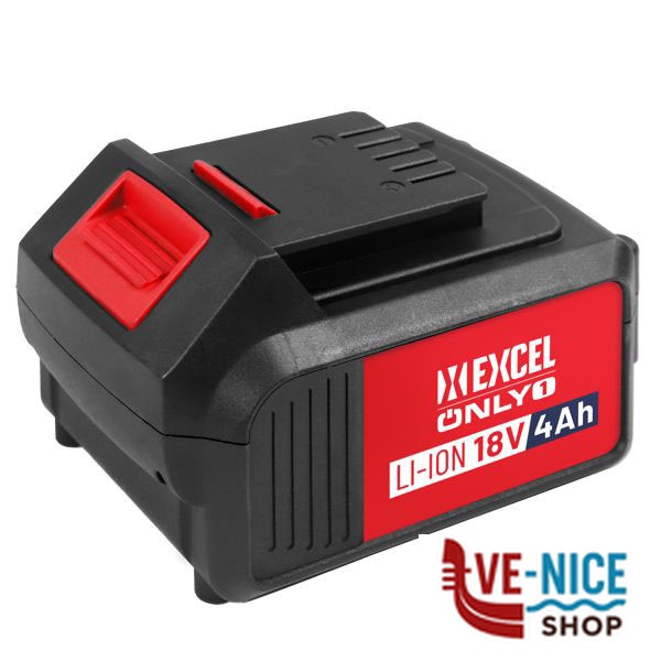 BATTERIA LITIO V18 Ah 4,0 ONLY1 EXCEL 09418 PLBP-018A-2P ELETTROUTENSILI EXCEL F - immagine 3