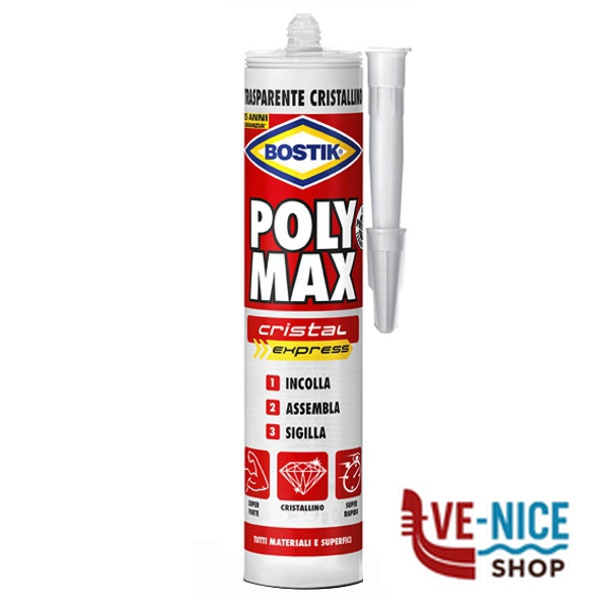 ADESIVO POLY MAX g 300 CRISTAL EXPRESS BOSTIK 6308187 BOSTIK F - immagine 3