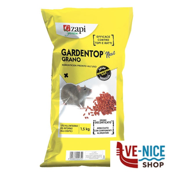 ESCA TOPI GRANO BIOCIDA g 1500 ZAPI 104247 TRAPPOLE TOPI C - immagine 4