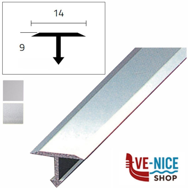 PASSATOIA T ALL ARGENTO SATINATO 90 14x9 SPTI1409AAA09 PASSATOIE F - immagine 3