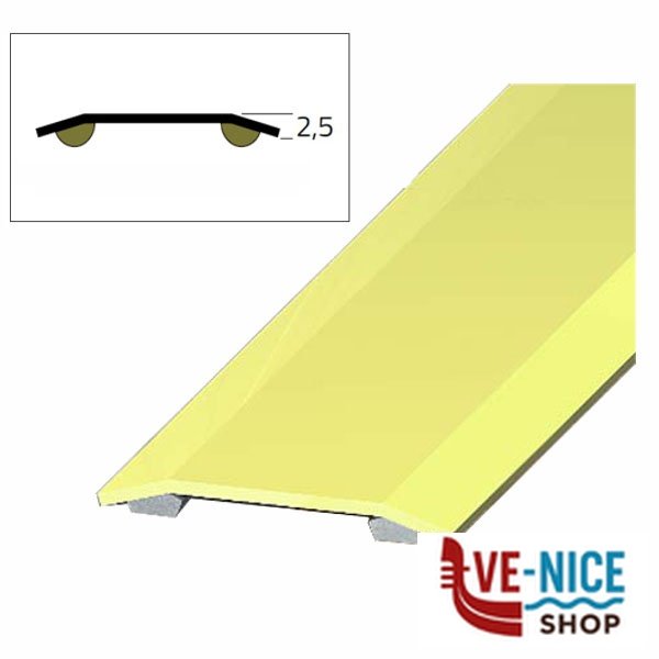 PASSATOIA PIANA ADESIVA OTTONE 90 31x2,5 018A/ACC PASSATOIE F - immagine 2