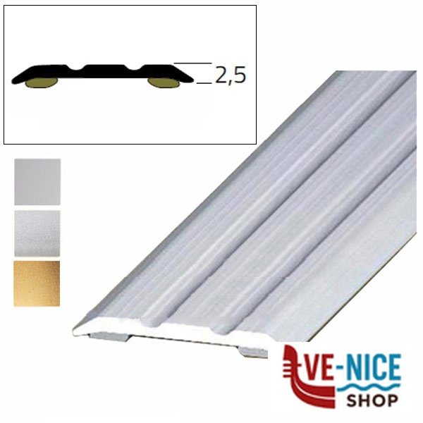 PASSATOIA PIANA ADESIVA ALL ORO SAT. 90 25x2,5 046N/91 PASSATOIE F - immagine 3