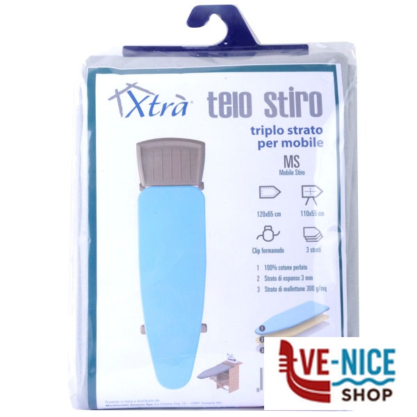 TELO ASSE STIRO 3S MOBILE 120x65 XTRA 09903 COP252 TELI ASSE STIRO C - immagine 2