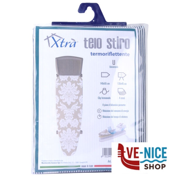 TELO ASSE STIRO TERMORIFLETTENTE 140x55 XTRA 09904 COP630 TELI ASSE STIRO C - immagine 2