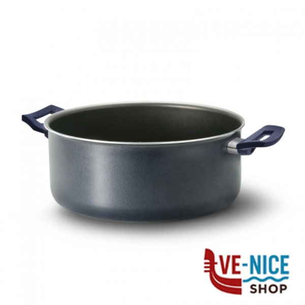 CASSERUOLA 2 MANICI cm 16 BELLA BLU ACCADEMIA BBCSS216 PENTOLE ACCADEMIA C - immagine 4